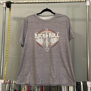 Gray graphic T-shirt
